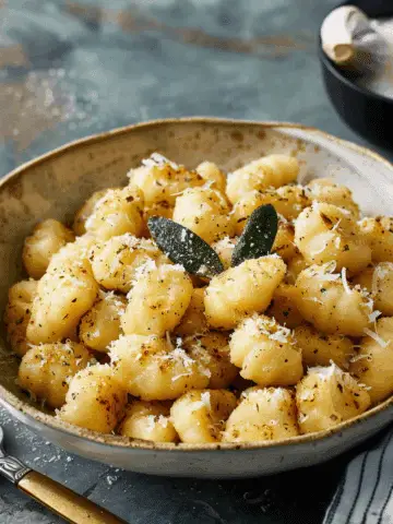 Gnocchi with Garlic Butter and Sage