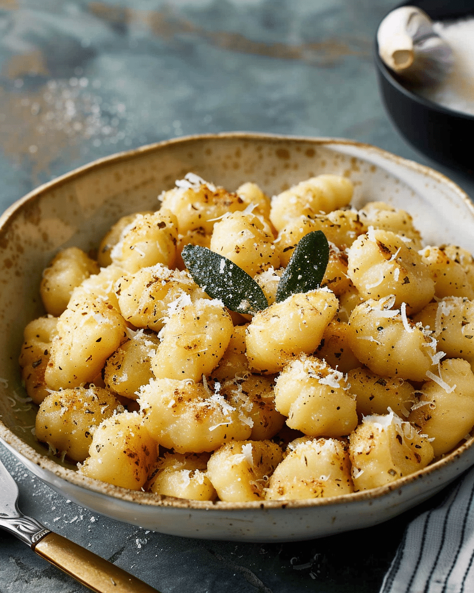 Gnocchi with Garlic Butter and Sage
