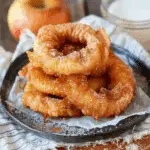 Golden Fried Cinnamon Apple Rings