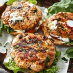 Greek‑Style Chicken Burgers