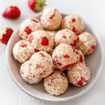 Healthy Strawberry Cheesecake Protein Balls