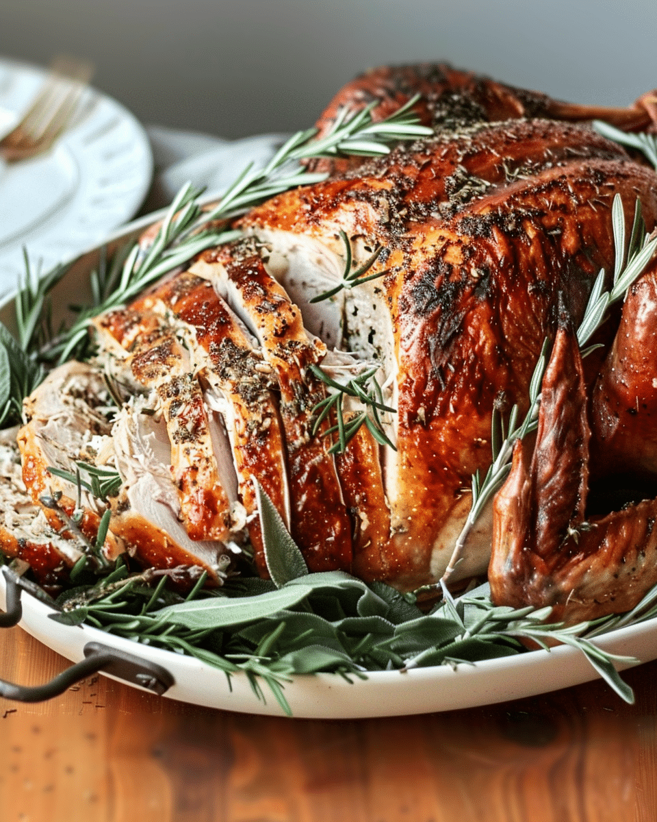 Herb Butter Roasted Thanksgiving Turkey