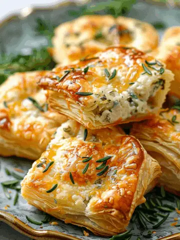 Herb & Cheese Puff Pastry Bites