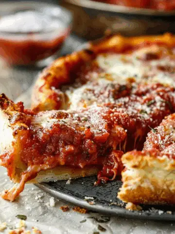 Homemade Chicago-Style Deep Dish Pizza