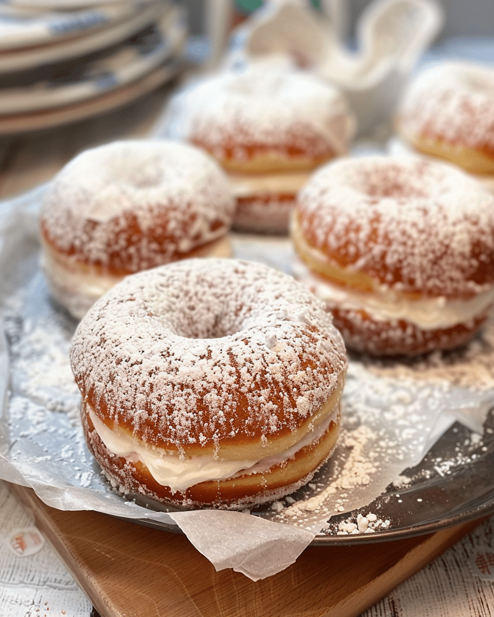 Korean Milk Cream Donuts