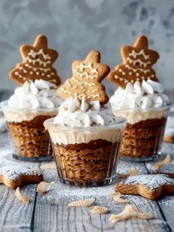 Mini Gingerbread Pudding Cups