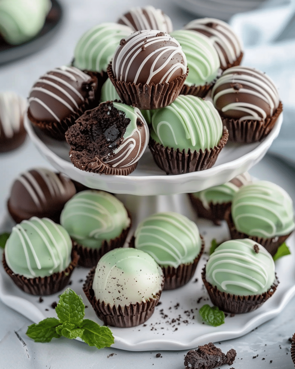 Mint Oreo Truffles