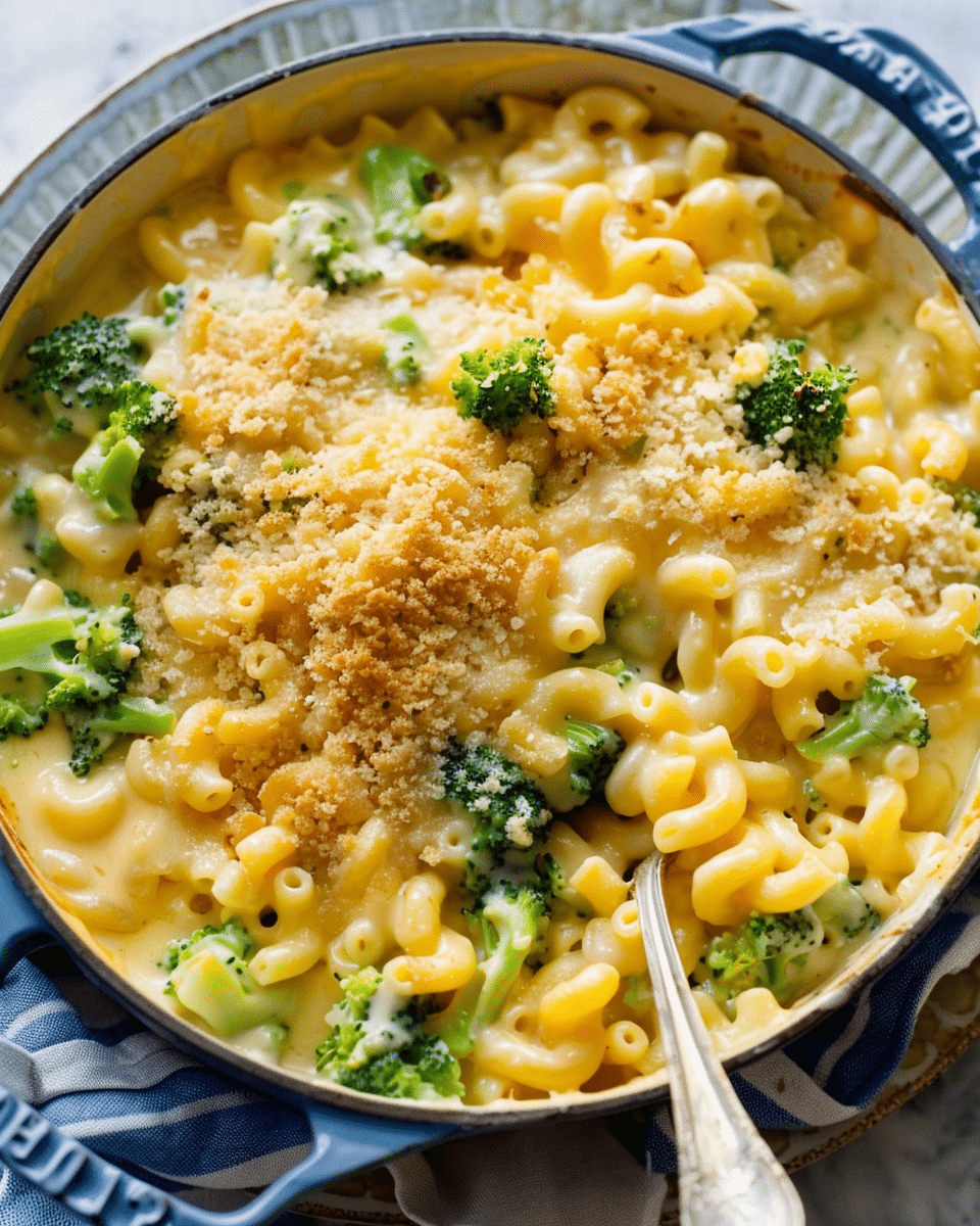 One-Pot Healthy Broccoli Mac and Cheese
