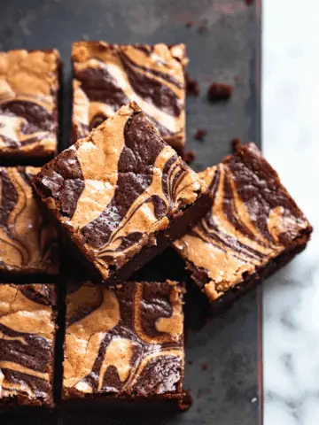 Peanut Butter Swirl Brownies