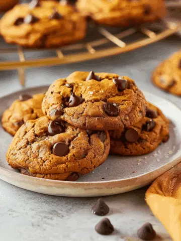 Pumpkin Spice Chocolate Chip Cookies