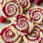 Raspberry Swirl Shortbread Cookies