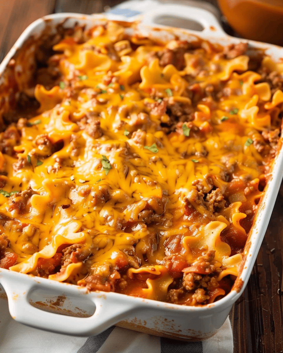 Sloppy Joe Casserole with Manwich