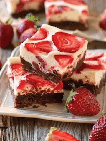 Strawberry Cheesecake Brownies