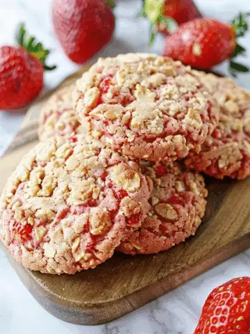 Strawberry Crunch Cookies