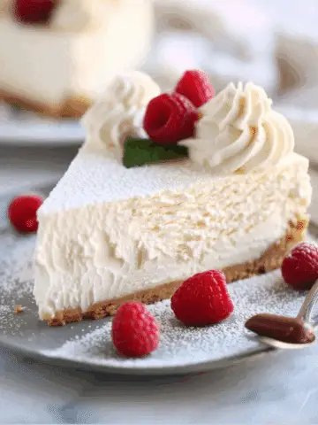 Vanilla Bean White Chocolate Mousse Cheesecake