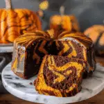 Vegan Pumpkin Marble Cake