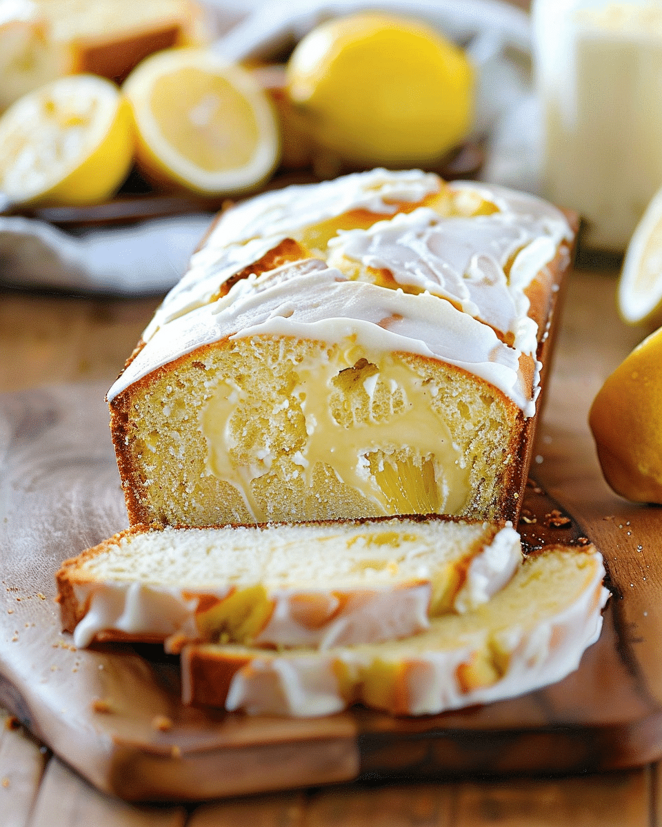Zesty Lemon Cream Cheese Bread