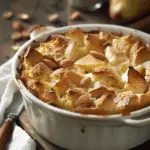Cardamom Pear Bread Pudding