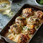 Cheesy French Onion Meatballs