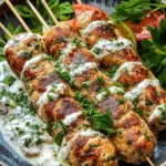 Chicken Kofta with Garlic Yogurt Sauce