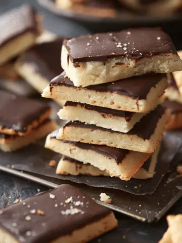Chocolate Dipped Shortbread Cookies