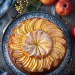 Classic French Apple Cake with Rum and Vanilla