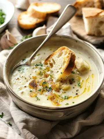 Country‑Style French Garlic Soup