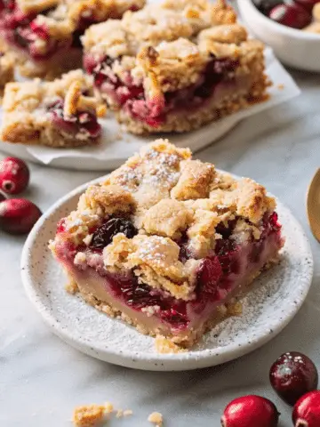 Cranberry Crumb Bars