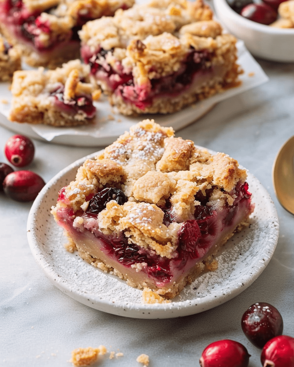 Cranberry Crumb Bars