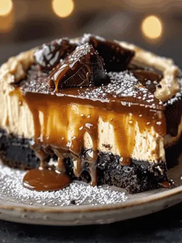 Decadent Caramel‑Brownie Cheesecake
