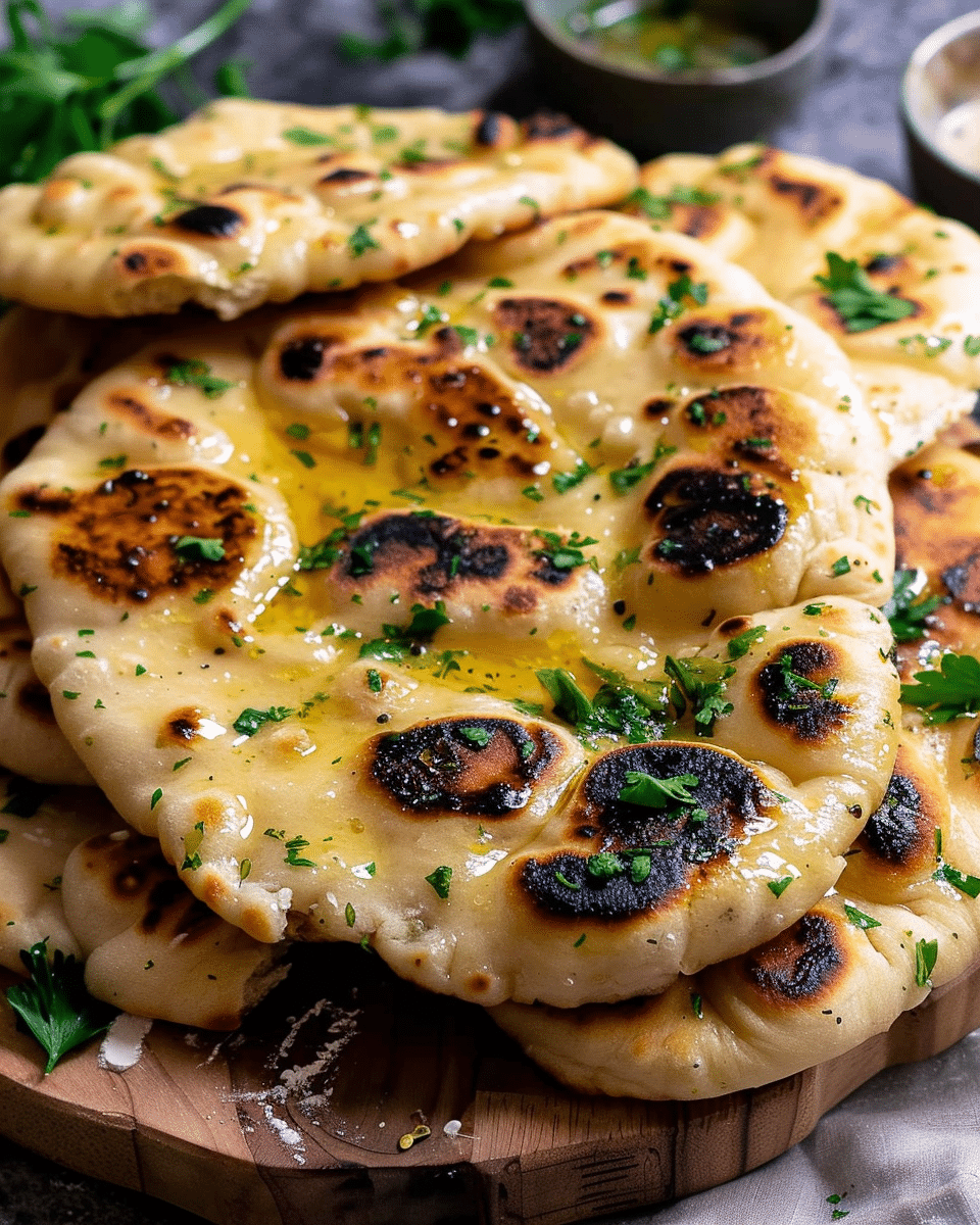 Easy Garlic Naan