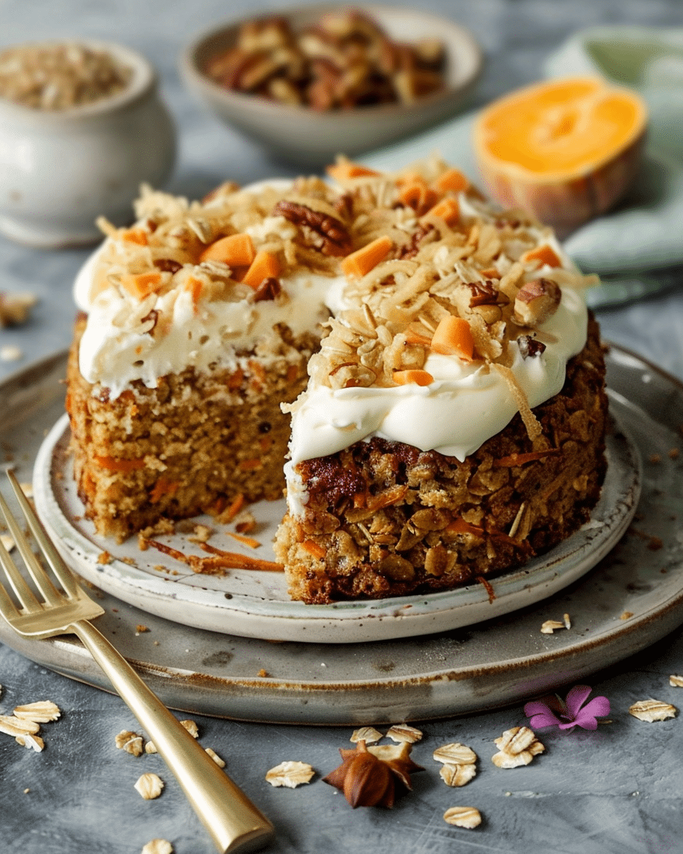 Easy Oatmeal Carrot Cake