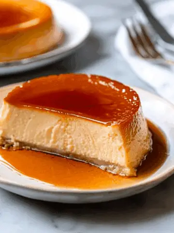 Flan with Caramel Sauce