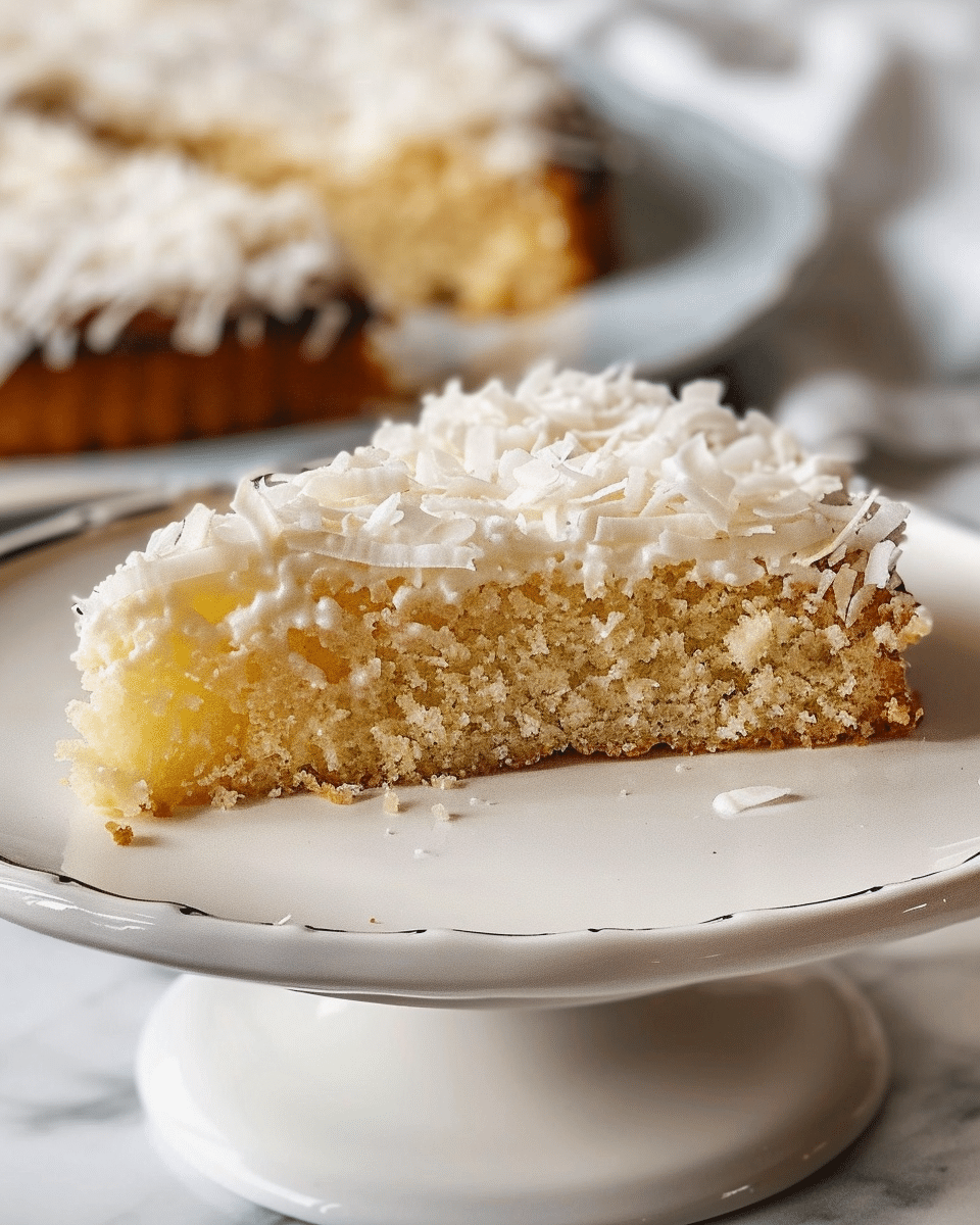 Flourless Coconut Greek Yogurt Cake
