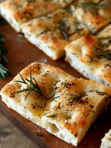 Focaccia Bread with Rosemary and Olive Oil