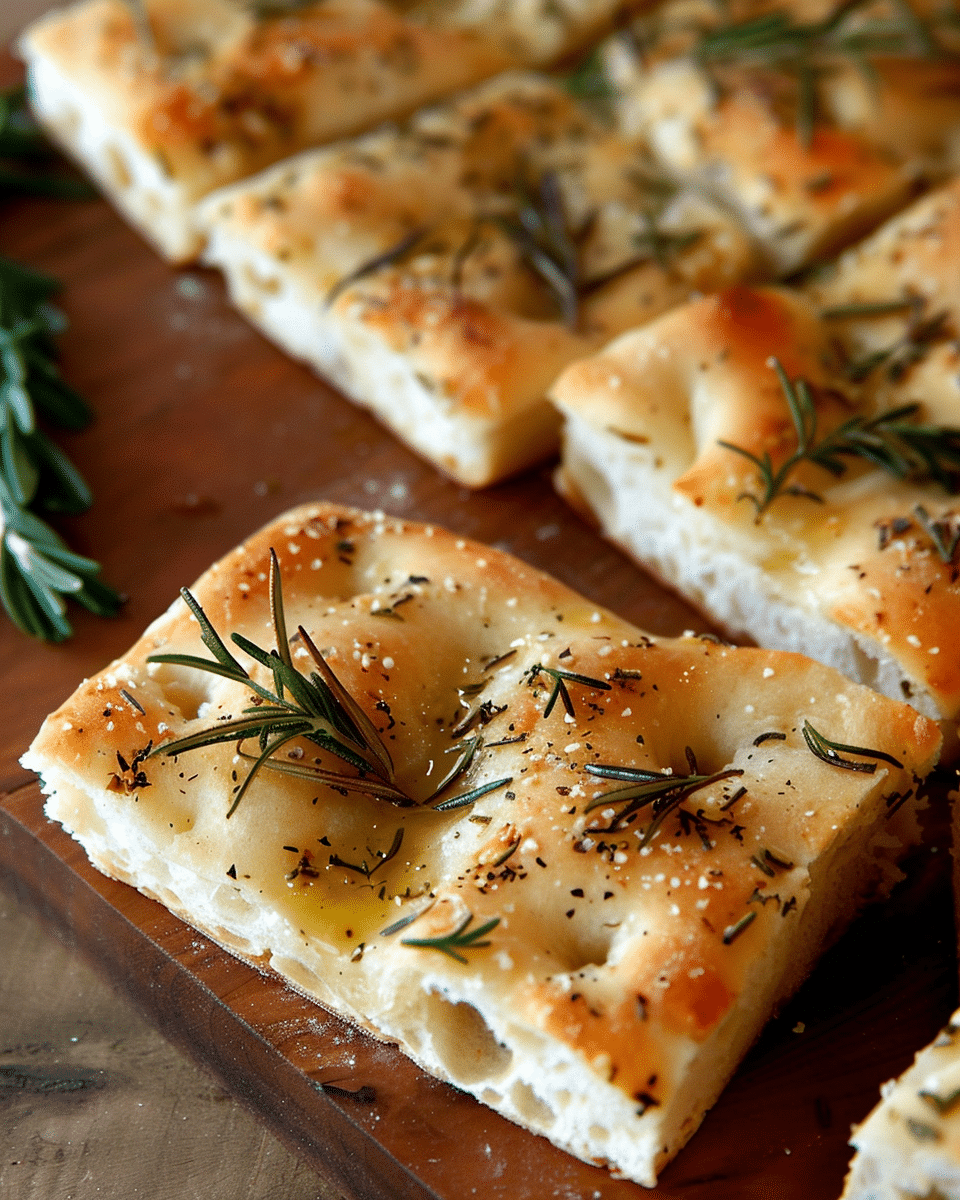 Focaccia Bread with Rosemary and Olive Oil