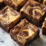 Fudgy Peanut Butter Swirl Brownies