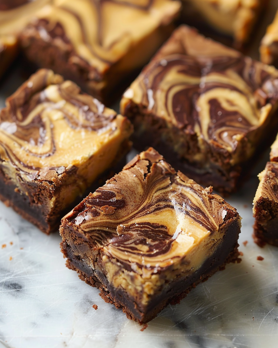 Fudgy Peanut Butter Swirl Brownies 3 Fudgy Peanut Butter Swirl Brownies