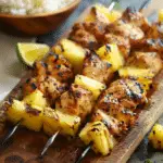 Grilled Pineapple Chicken Kebabs