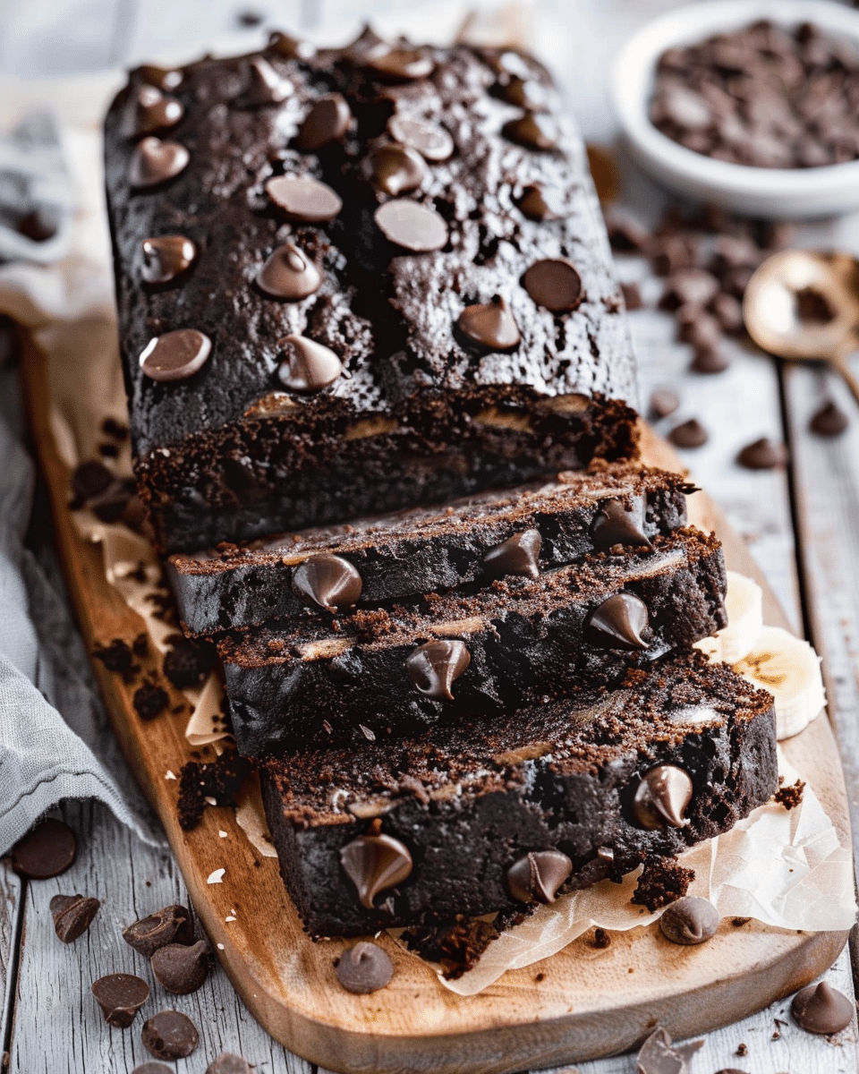 Healthy Chocolate Banana Bread