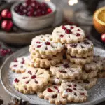 Holiday Cranberry Orange Shortbread Cookies