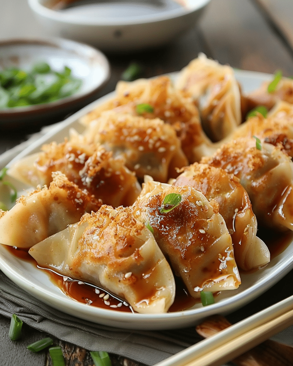 Homemade Chicken Potstickers (Pan-Fried Dumplings)