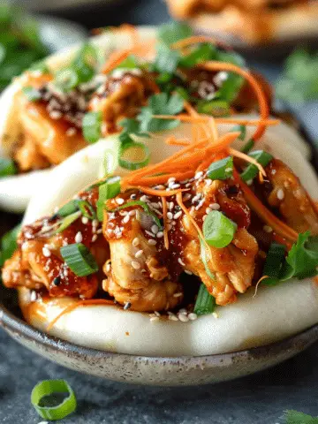 Korean‑Style Chicken Bao Buns