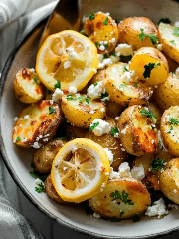 Lemon & Feta Oven‑Roasted Potatoes