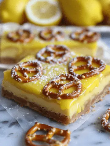 Lemon Pretzel Dessert Bars