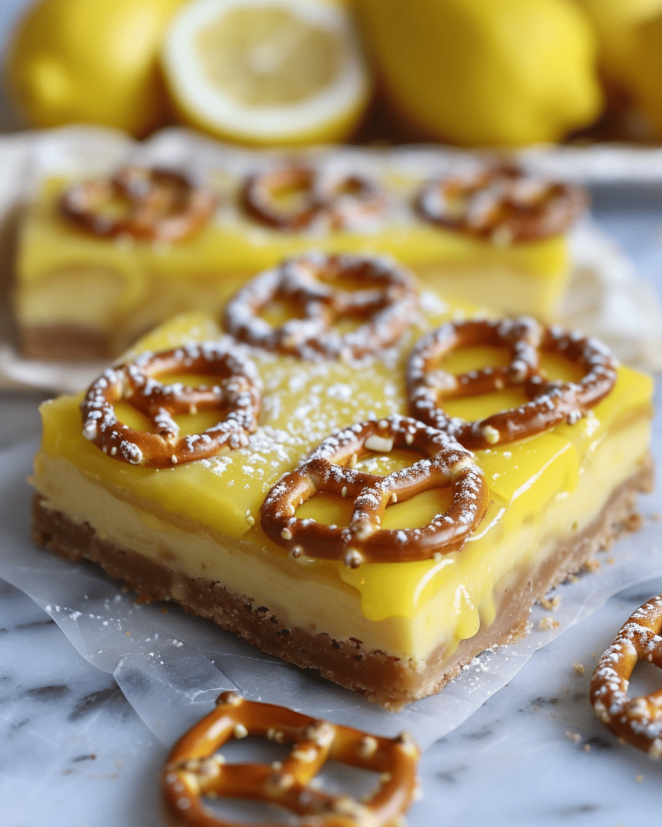 Lemon Pretzel Dessert Bars