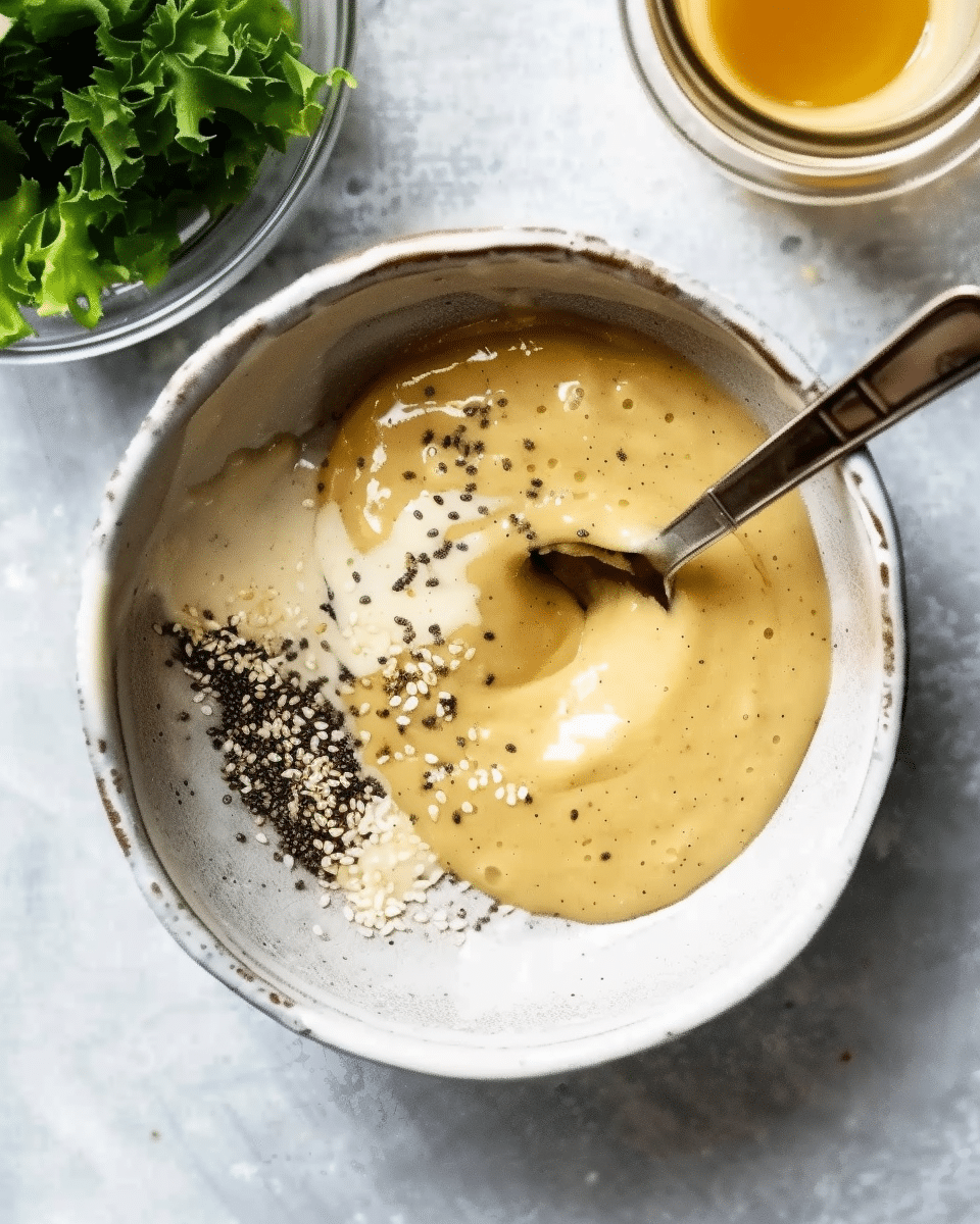Maple Mustard Tahini Dressing