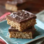 No-Bake Chocolate Peanut Butter Oat Bars