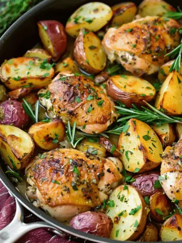 One-Pan Garlic Herb Chicken and Potatoes