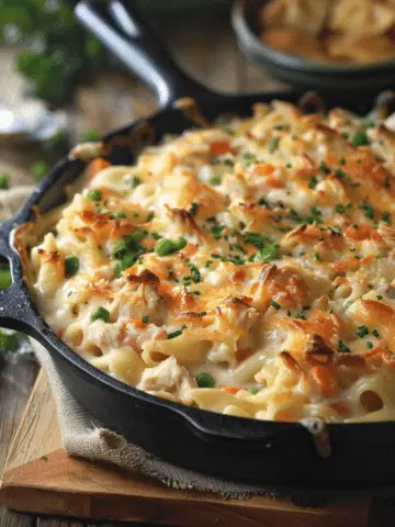 One-Pot Chicken Pot Pie Pasta